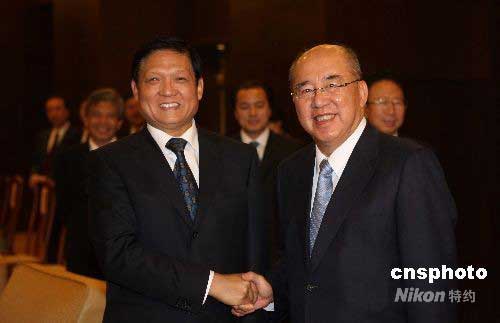 圖：劉淇會(huì)見中國(guó)國(guó)民黨主席吳伯雄