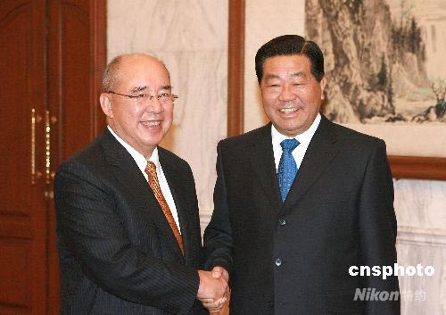 賈慶林會(huì)見中國(guó)國(guó)民黨主席吳伯雄